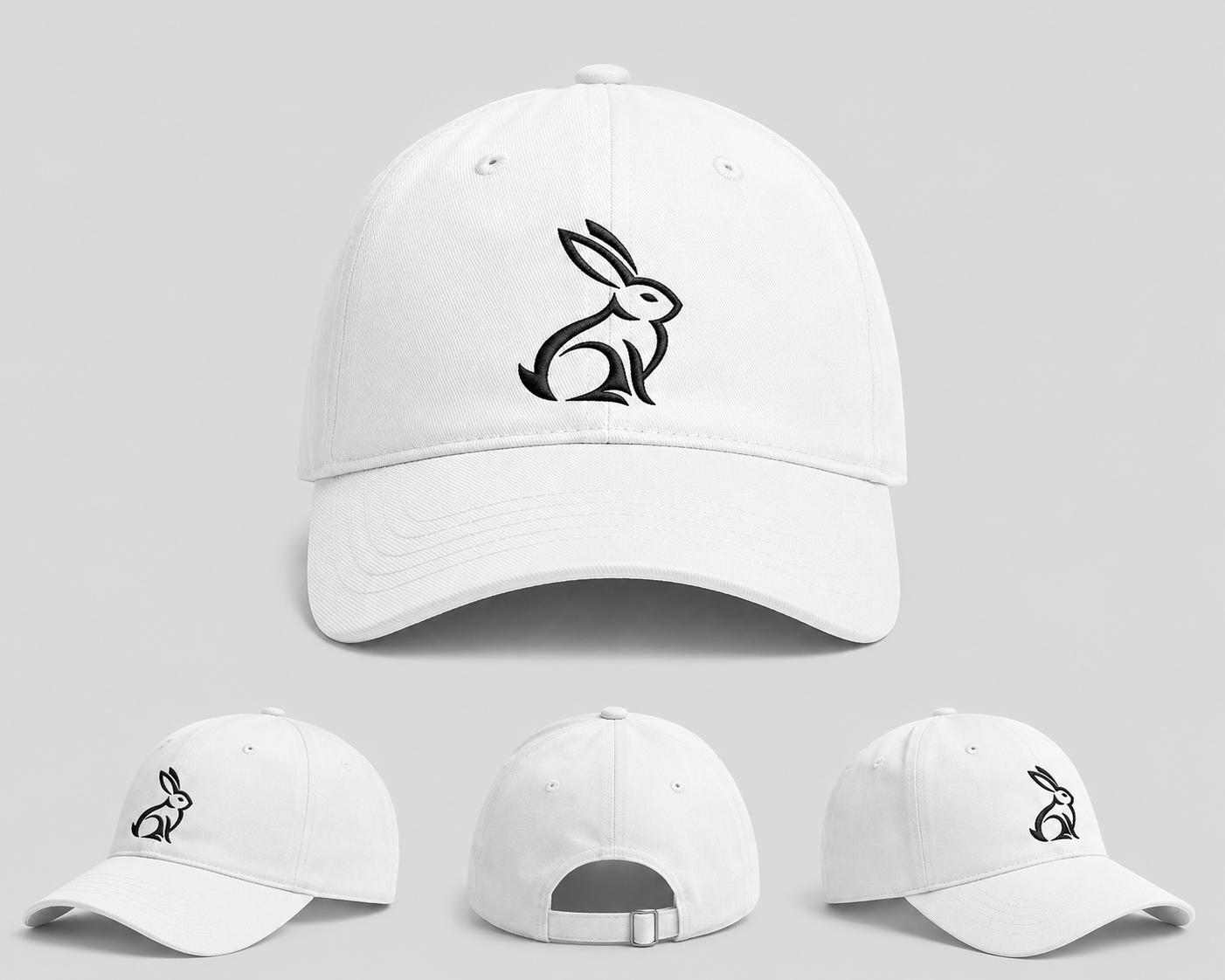 Ivory Rabbit White Cap